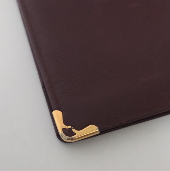 Cartier Burgundy Leather Wallet - Picture 7 of 11